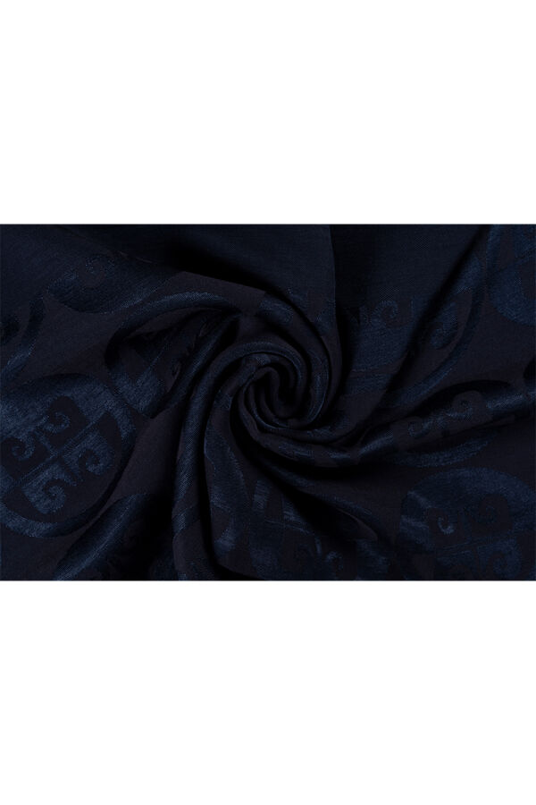 Lacivert 75 X 190 Naia Rivela Şal - 2