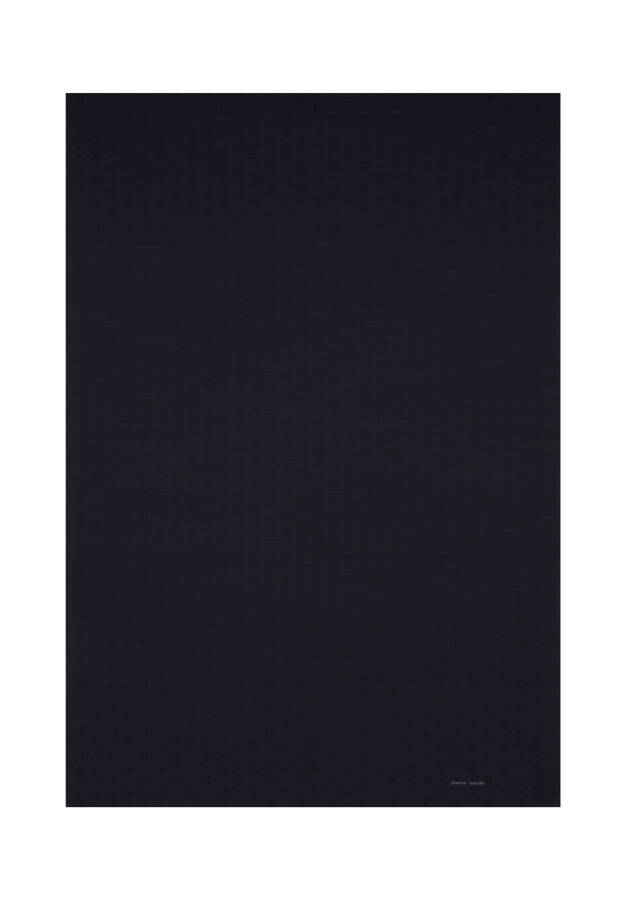 Lacivert 75X190 CM K.Pierre Cardin Logolu İpek Koton Jakar Etol - 1