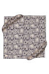 Lacivert 90X90 İpek Krep Saten Eşarp 
