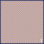 Lacivert 90X90 İpek Krep Saten Eşarp 