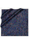 Lacivert 90X90 İpek Twill Eşarp 