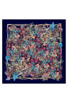 Lacivert 90X90 İpek Twill Eşarp - 1