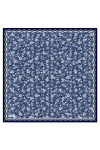Lacivert 90X90 İpek Twill Eşarp - 1