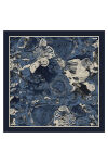 Lacivert 90X90 İpek Twill Eşarp 