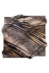 Lacivert 90X90 İpek Twill Eşarp - 1