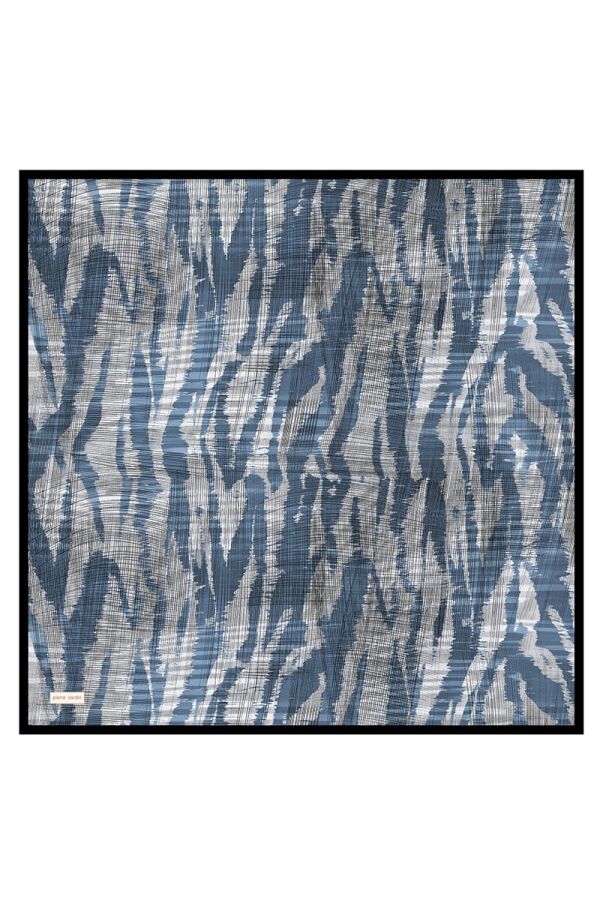 Lacivert 90X90 İpek Twill Eşarp - 1