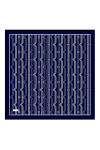 Lacivert 90X90 İpek Twill Eşarp 
