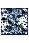 Lacivert 90X90 İpek Twill Eşarp 