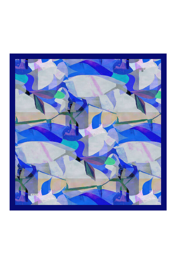 Lacivert 90X90 Pure Touch Eşarp - Arancia