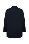 Lacivert Basic Cotton Bluz - 3