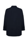 Lacivert Basic Cotton Bluz - 3
