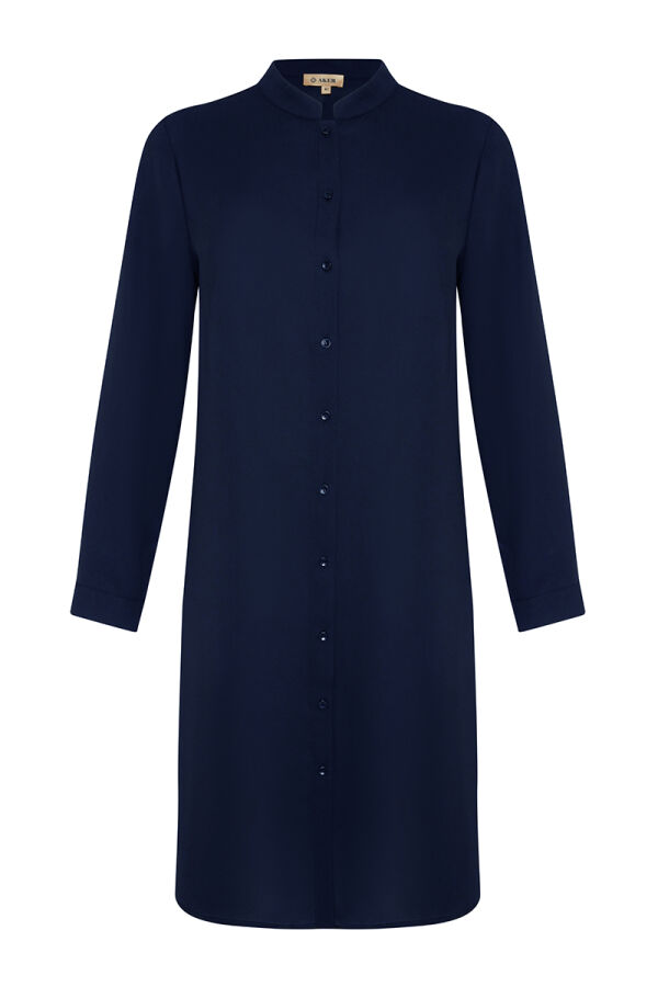Lacivert Basic Tunik - Aker