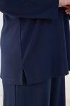 Lacivert Bisiklet Yaka Rahat Body - 5