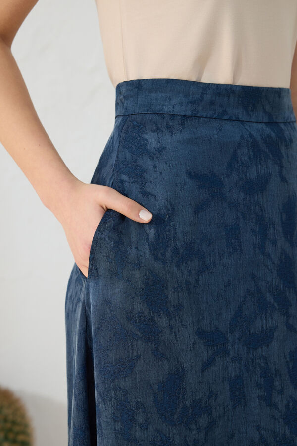 Lacivert Çan Etek - 6