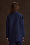 Lacivert Cep Kapak Detaylı Ceket - 7