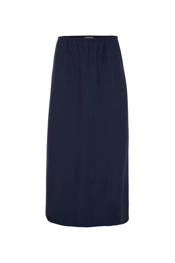 Lacivert Cotton Jüpon Etek - Aker