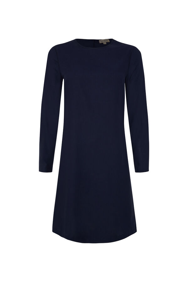 Lacivert Cotton Jüpon Tunik - Aker