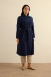 Lacivert Cotton Trençkot - 3