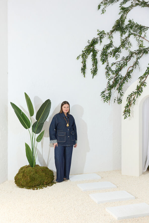 Lacivert Denim Ceket - Aker