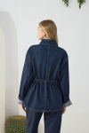 Lacivert Denim Ceket - 7