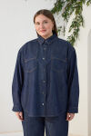 Lacivert Denim Gömlek - 2