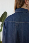 Lacivert Denim Gömlek - 6