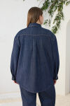 Lacivert Denim Gömlek - 7