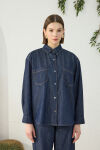 Lacivert Denim Gömlek - 2