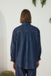 Lacivert Denim Gömlek - 7