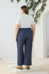 Lacivert Denim Görünümlü Pantolon - 6