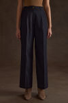Lacivert Denim Görünümlü Pantolon - 1
