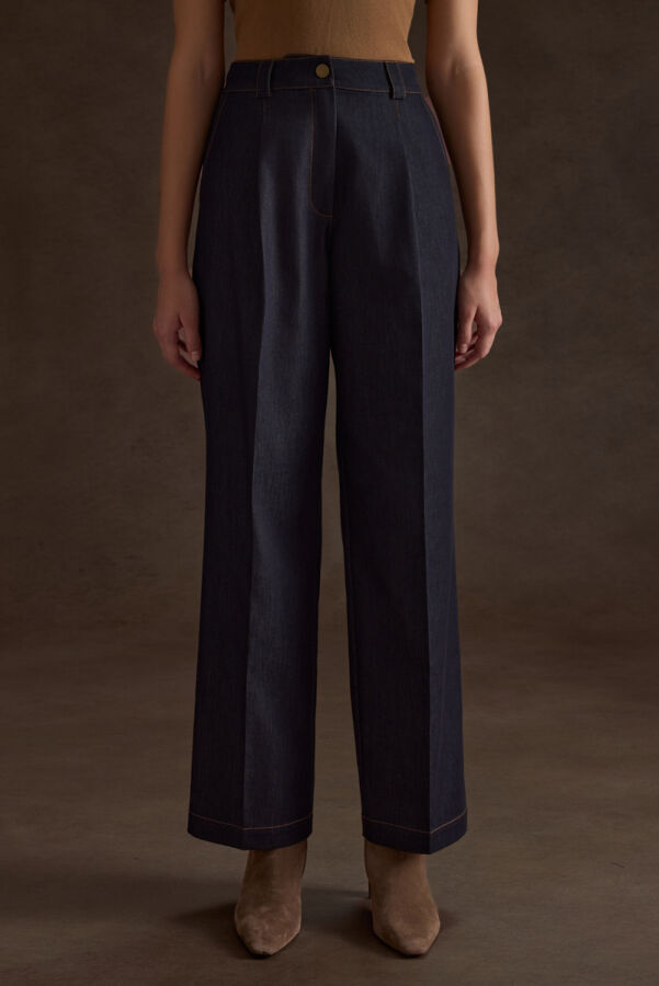 Lacivert Denim Görünümlü Pantolon - Aker