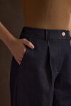 Lacivert Denim Görünümlü Pantolon - 3