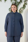 Lacivert Denim Görünümlü Tunik - 2