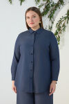 Lacivert Denim Görünümlü Tunik - 3