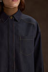 Lacivert Denim Görünümlü Tunik - 5