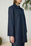 Lacivert Denim Kap - 5