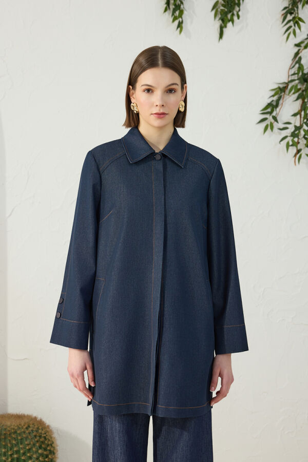 Lacivert Denim Kap - Aker (1)