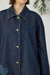 Lacivert Denim Kap - 5