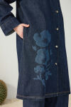 Lacivert Denim Kap - 6