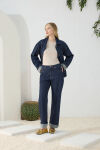 Lacivert Denim Pantolon - 2