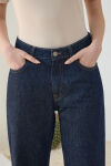 Lacivert Denim Pantolon - 5