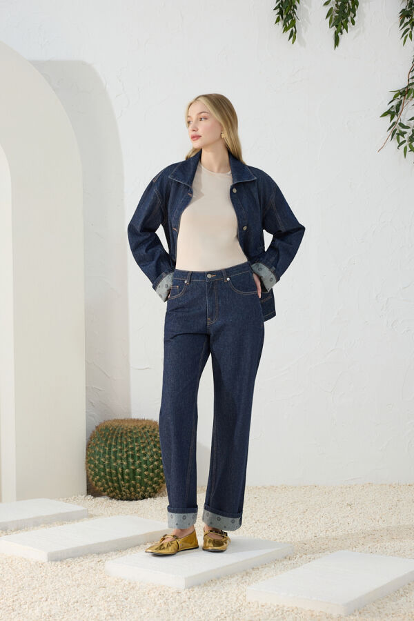 Lacivert Denim Pantolon - Aker (1)