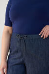 Lacivert Denim Pantolon - 5