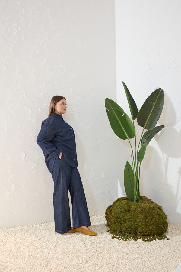 Lacivert Denim Pantolon - 1