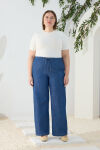 Lacivert Denim Pantolon - 3