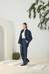Lacivert Denim Pantolon - 1