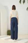Lacivert Denim Pantolon - 7