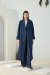 Lacivert Denim Trençkot - 5
