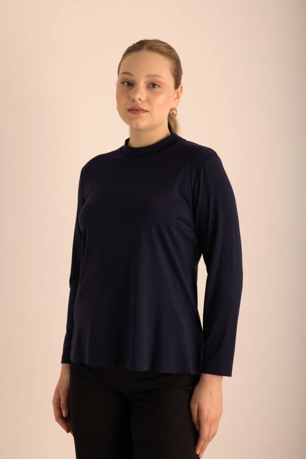 Lacivert Dik Yaka Body - 4